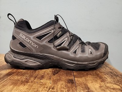 Salomon X-Ultra Aero Trail Shoes Mens 11 Ortholite Contagrip Gray Black 379823