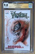 🔥 RARE What If Venom/Deadpool #1 GORKEM DEMIR FULL SKETCH SIGNED CGC 9.8