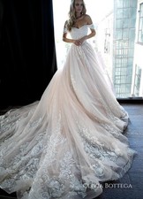 Off Strappy Off Shoulder Wedding Dress Wedding Dress 32-60 Sequins Glitter Beaded