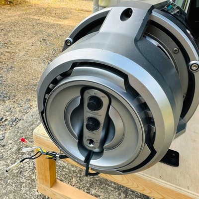 JDM Kenwood SW201X Power Bass Reactor Subwoofer Silver Tube