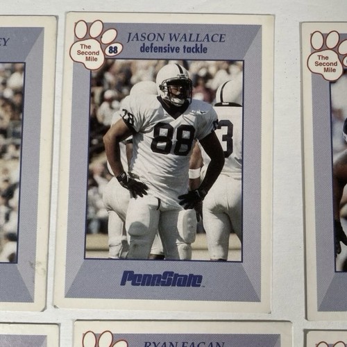 12 tarjetas coleccionables de fútbol americano Penn State Nittany Lions The Second Mile 1998 - Imagen 3 de 24