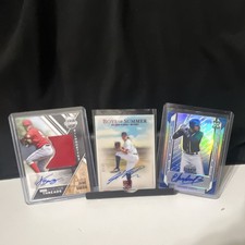 Wilmer Flores Auto /10 2 Prospect AutoEduardo Garcia /35 Jaime Barria Patch Auto