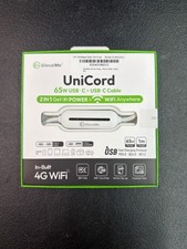 GlocalMe UniCord 65W USB-C To USB-C 2-In-1 Charging Cable With In-Built 4G WiFi