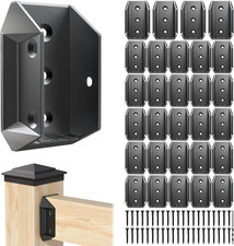 30 Pcs Heavy-Duty Aluminum Deck Railing Bracket Connectors for 2X4 (Actual 1 ½"