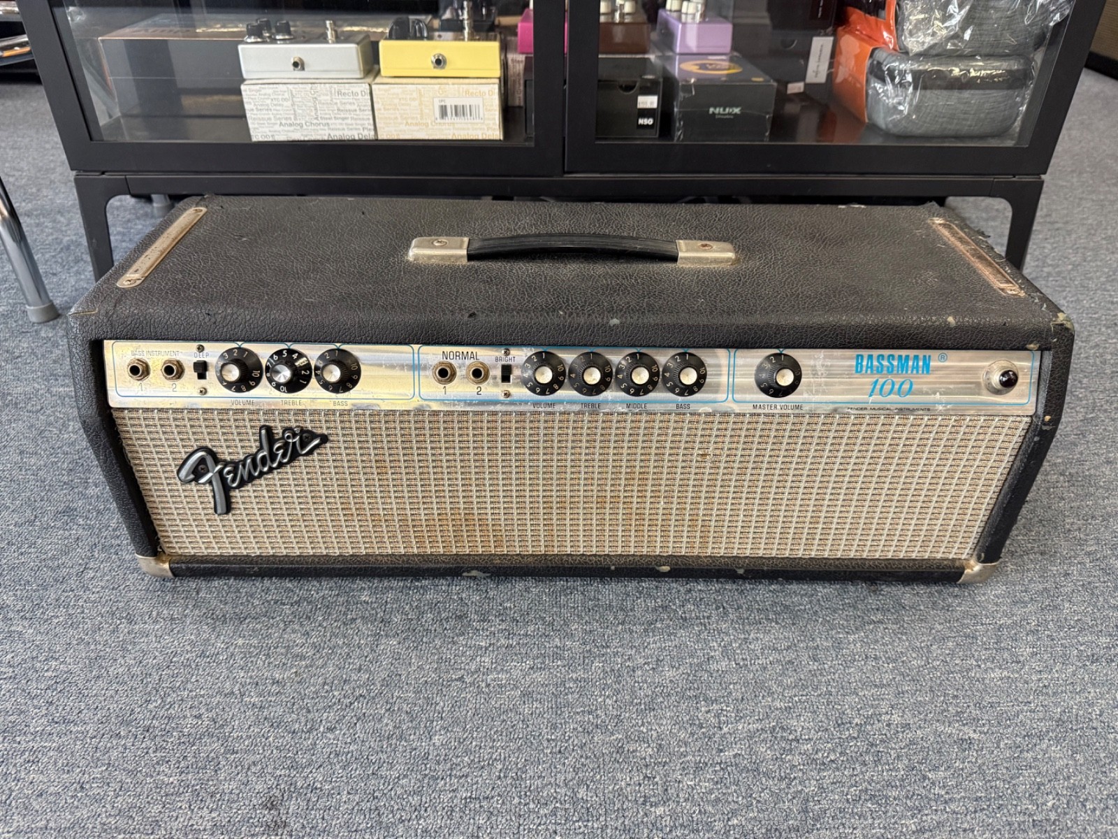 Fender Bassman 100 Guitar Bass Amp Head Vintage 1973 Silverface -Serviced