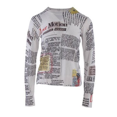 Desigual Bluse Bunt Damen Strickbluse Knit Top Abstract Pattern 23SWJF55