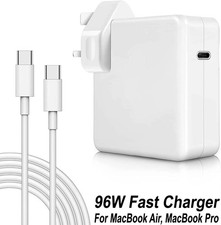 Image of 30W 61W 87W 96W USB-C Power Adapter Charger For MacBook Pro 13 15 Inch 2016-2024