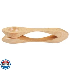 Musical Spoons Folk Percussion Instrument, Natural Wood Sound