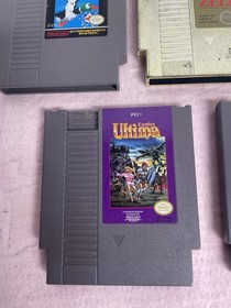 NINTENDO NES GAME LOT of 7 Games ZELDA Bubble Bobble Tested Working Loose Box