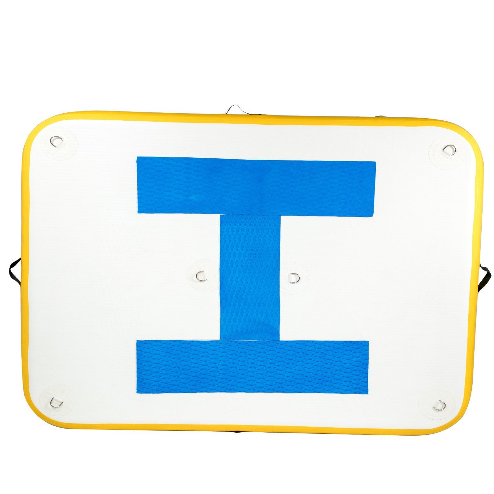 8x5ft Inflatable Dock Platform with Electric Air Pump &amp; Floating Base