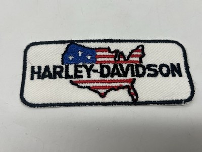 Harley Davidson USA Patch Aufnäher Vintage Retro Motorrad Aufbügeln