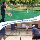 Pickleball Net for Driveway, 22FT Regulation Size Pickleball Net with Paddles Se