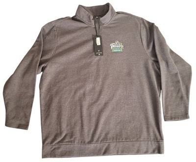 Mens 3XL Antigua 2023 NHL Winter Classic Boston 1/4 Zip Pullover Sweatshirt Gray