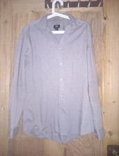 H&M Herren Klassisches Hemd Grau Easy Iron Ke...