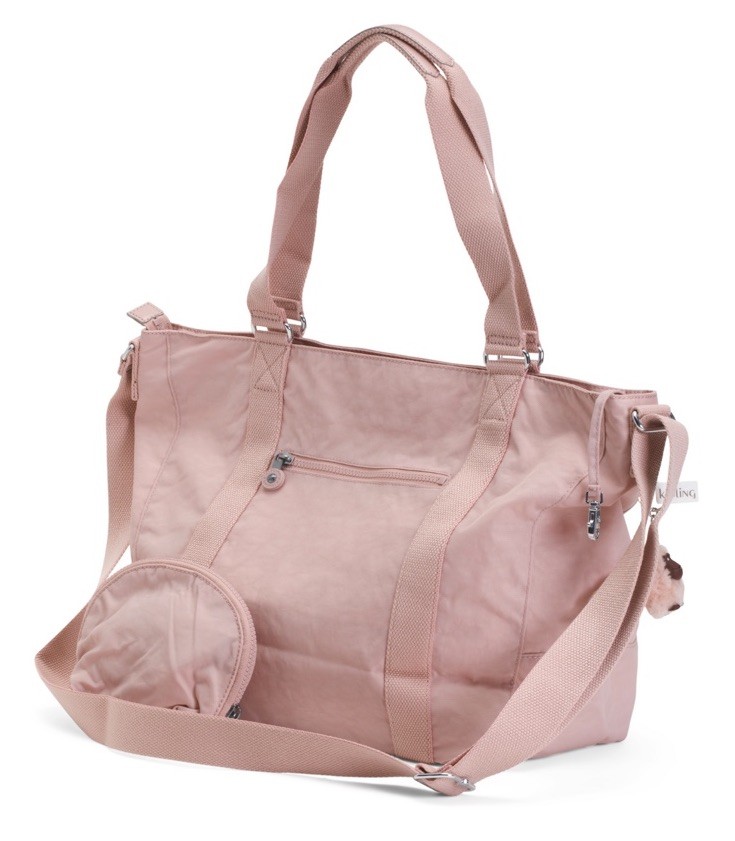 NWT KIPLING KI9381 ADARA M DUO ILLUMINATING PINK DUFFEL TRAVEL GYM