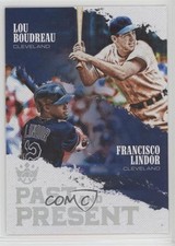 2018 Panini Diamond Kings Past and Present Francisco Lindor Lou Boudreau HOF fm0