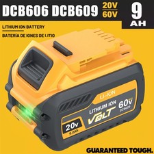 18V / 54V 9.0Ah Flex Volt Battery for Dewalt DCB184 DCB546 DCB182 DCB609 Li-ion