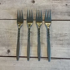 Lyon International Stainless ALHAMBRA Flatware Set Of 4 Salad Forks Lot #2