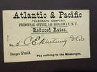 1877 Atlantic & Pacific Telegraph Co. Cover with Telegram about Beauty Supplies  — photo 1
