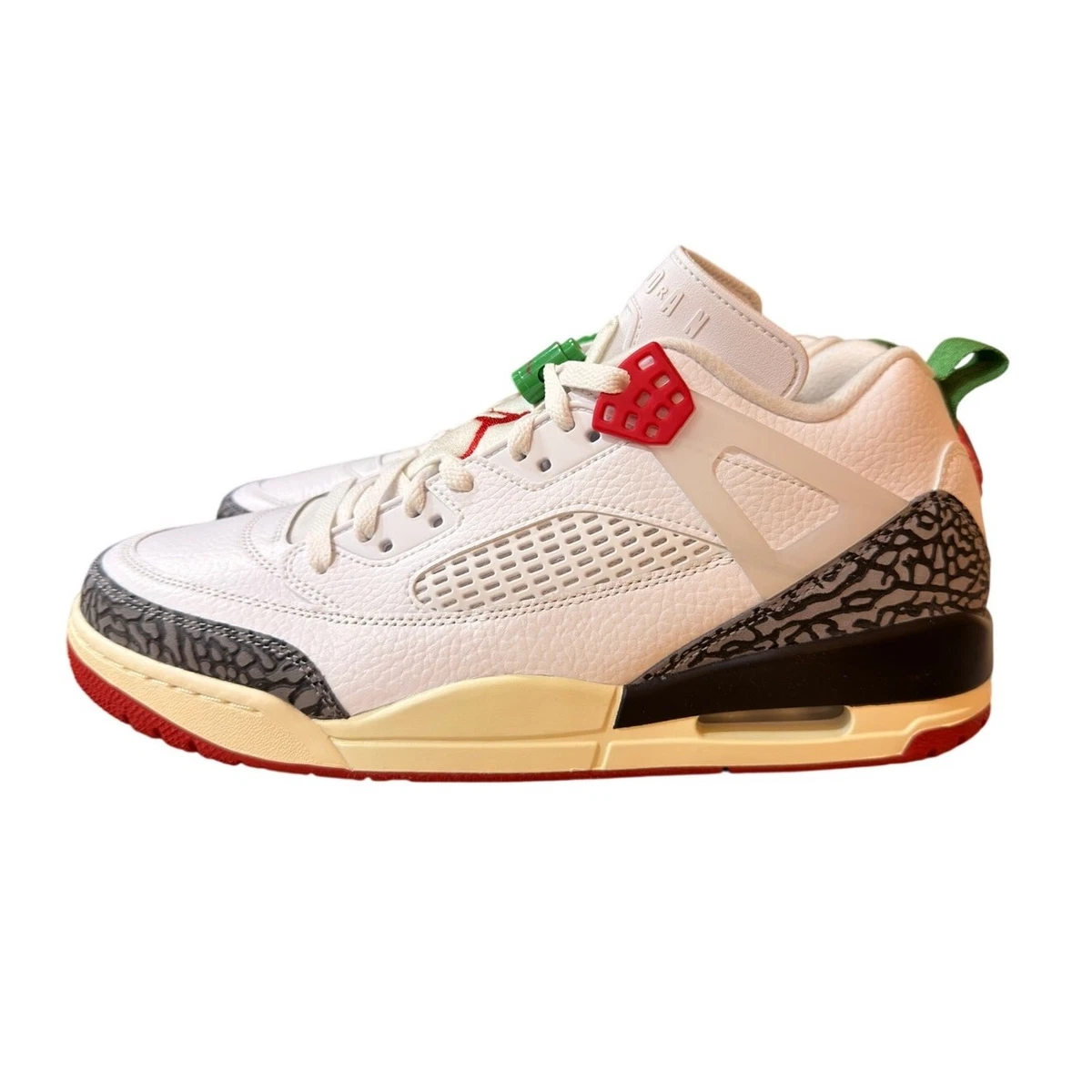 Jordan Spizike Low SE Do The Right Thing IM7425-100 Weiß Rot Herren 11,5 Neu mit Karton