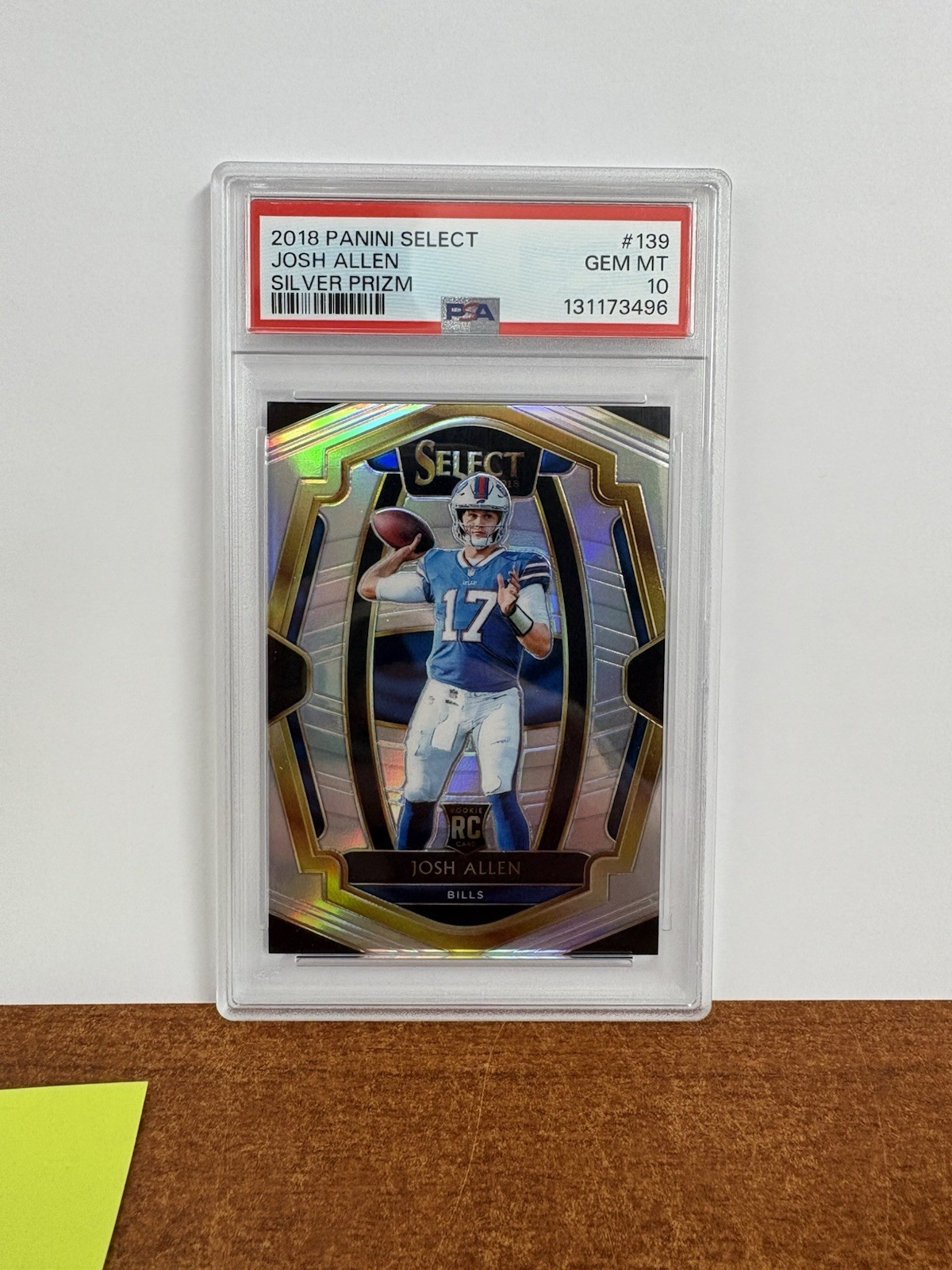 2018 Panini Select Silver Prizm Josh Allen #139 PSA 10 RC Premier Level GEM MINT