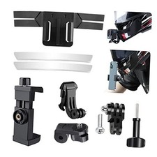 Motorcycle Helmet Chin Mount Kits with Adhesive Curved Pads for GoPro Hero