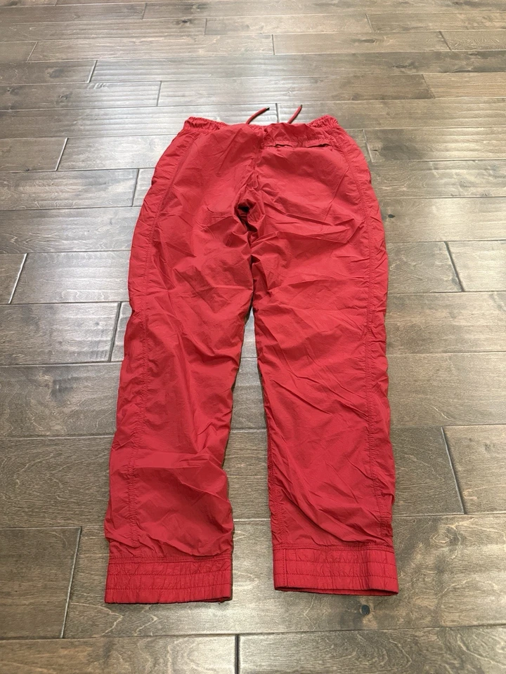 Jordan Mens Red Wings of Flight Drawstring Joggers Windbreaker Pants Size S - Image 3 of 4