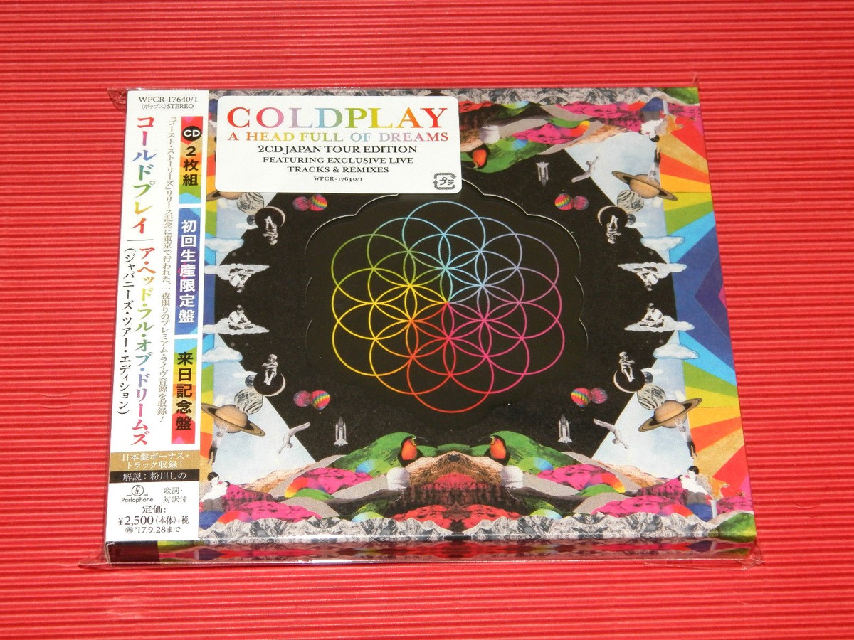 5ET JAPAN TOUR EDITION COLDPLAY A HEAD FULL OF DREAMS 2CD with