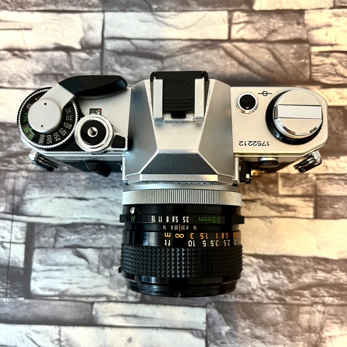 Canon AE-1 SLR 35mm Film Camera w/ Canon Lens FD 35mm F3.5