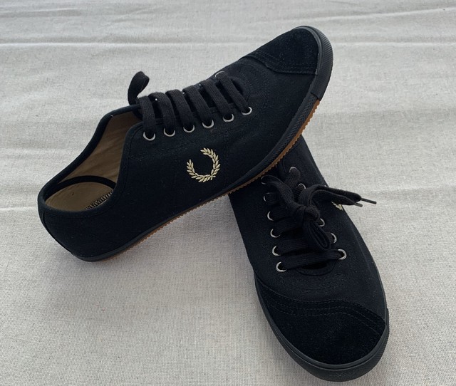 fred perry black shoes