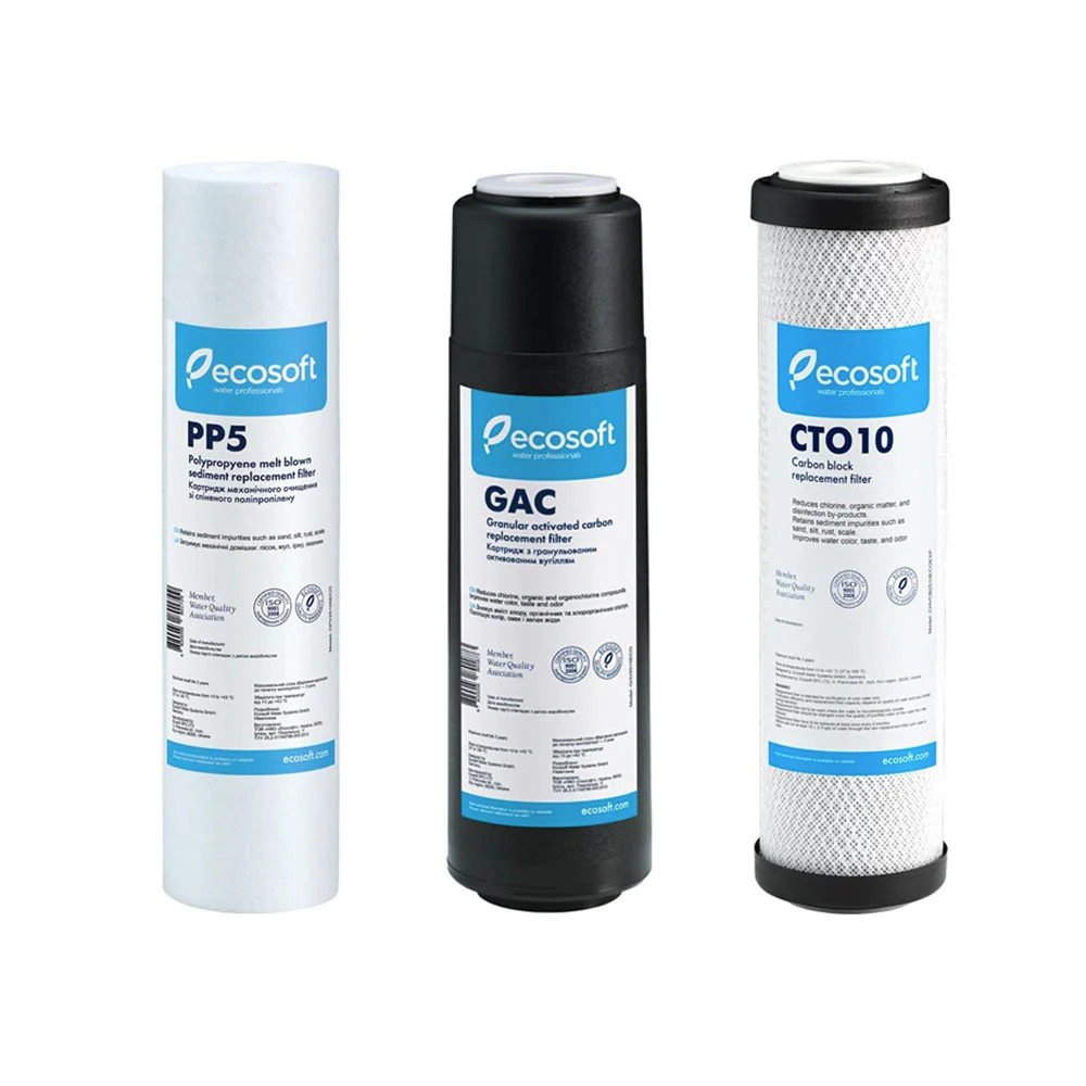 Ecosoft PP5 + GAC + CTO10 Replacement Filter Pack