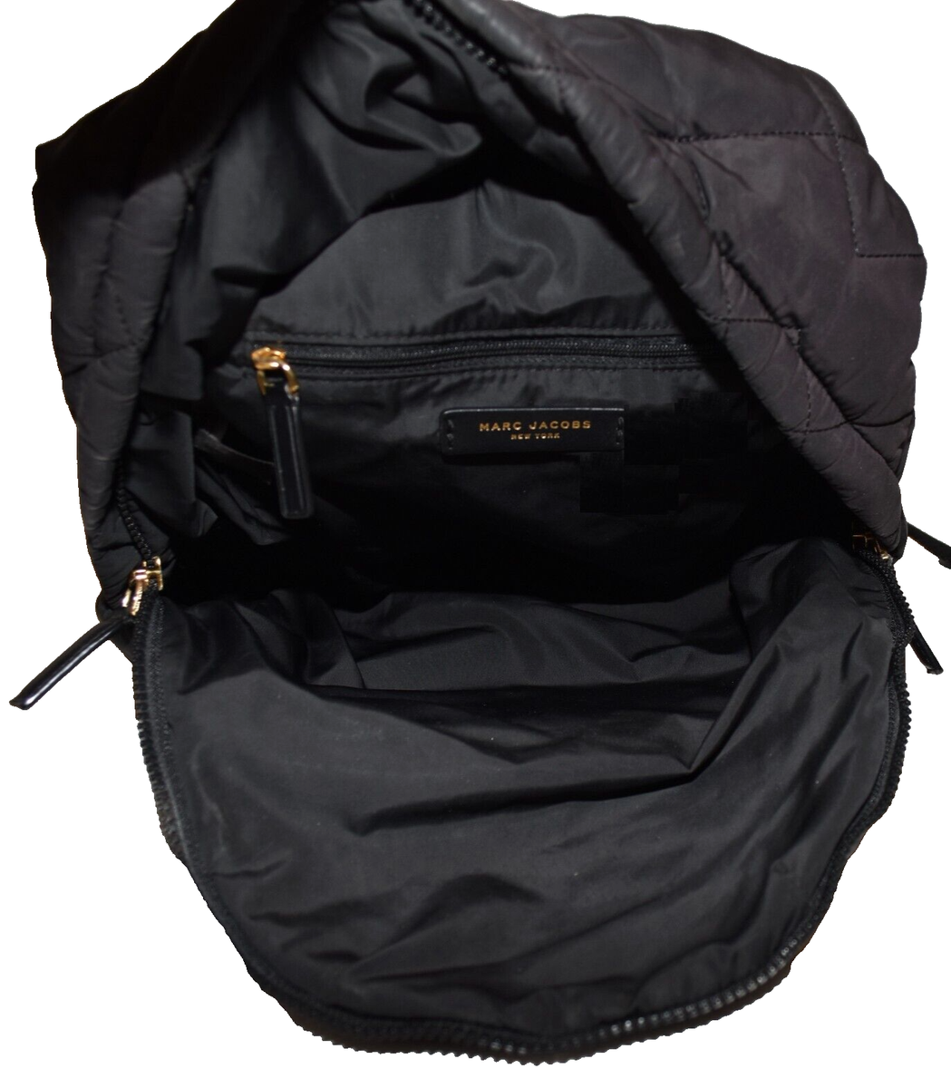 【新品·タグ付き】MARC JACOBS 本革ブラックバックパック MARC JACOBS 並行輸入 マークジェイコブス リュックサック