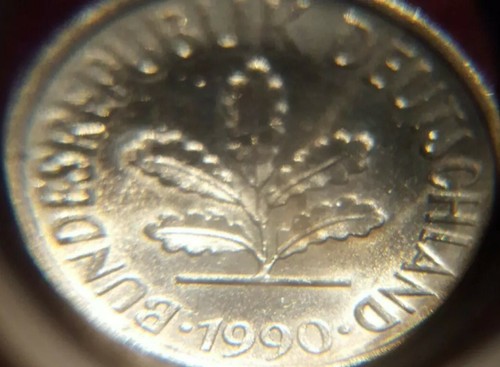 224) Deutschland BRD 5 Pfennig 1990 J = Hamburg in PP/Stempelglanz matt PROBE ? - Bild 7 von 10