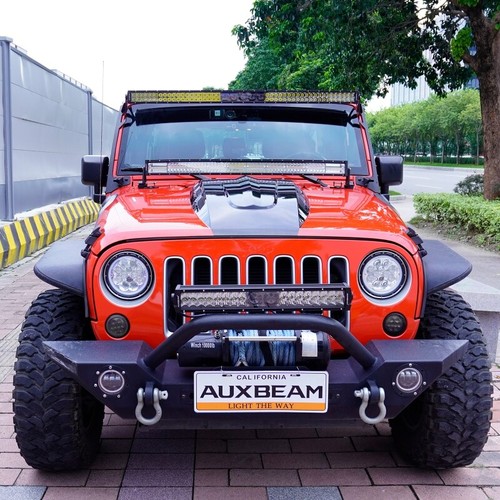AUXBEAM 42" Curved LED Light Bar 6 Mode Strobe Offroad Driving Pickup Truck SUV - Picture 12 of 12