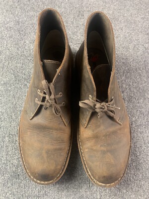 Clarks Collection Mens Distressed Leather Chukka Boots Size  display picture 3