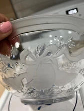 11" Large Glassware Salad Bowl international china Marmalade 