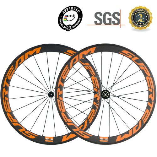 SUPERTEAM Carbon Wheels 50mm Road Bike 