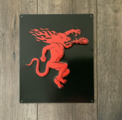 FIREBALL WHISKEY TIN SIGN 10X12 INCHES  Brand New!