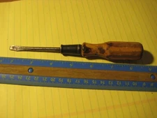Vintage Screwdriver Whale Mark Forsberg Mfg Co Bridgeport Conn; a little bent