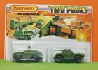 1975 LESNEY MATCHBOX - TP-13 MILITARY SCOUT & ARMOURED CAR - DIECAST METAL MIB