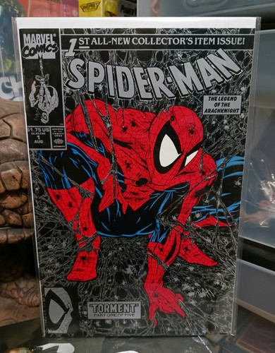 Spider-Man #1 (1990, Marvel) schwarz/silber Coverversion Todd McFarlane NM