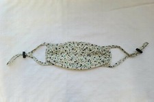 Handmade in Korea Fabric Face Masks , Shape kf94, Blue small flower