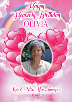 Banner di buon compleanno dipinto a mano, personalizzato e