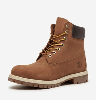 NEW Timberland Men's 6'' Premium Waterproof Boots in Rust Nubuck US Size 12 