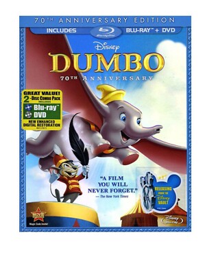 Dumbo Blue-ray & DVD (DVD, 2011, 70th Anniversary Edition)