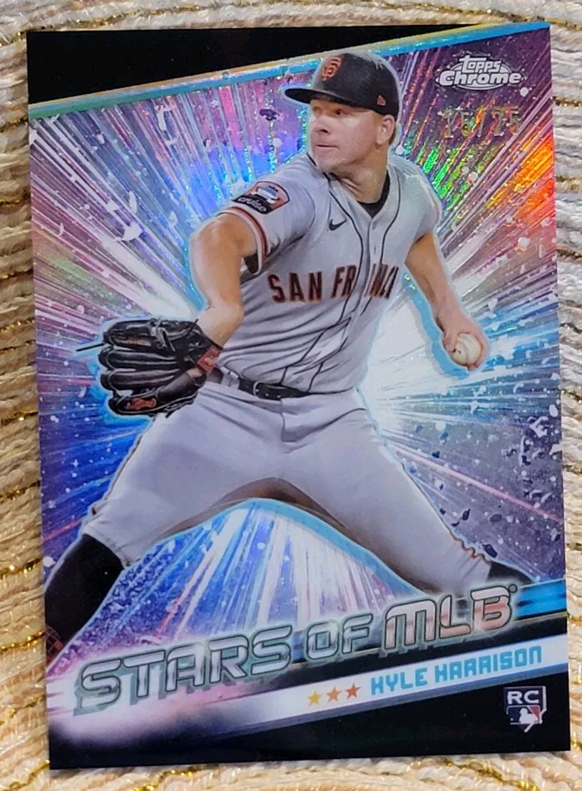 2024 Topps Series 2 Kyle Harrison Stars of MLB Black CSMLB-53 Giants 15/25