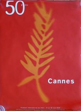 CANNES FILM FESTIVAL 1997 - 50TH ANNIVERSARY - ORIGINAL FRENCH ROLLED POSTER