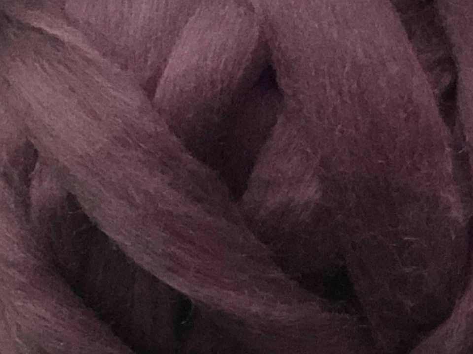 Brown Wool Roving, Shep's Wool Dark Chocolate Merino Roving, Brown wool fiber - Image 2 of 4