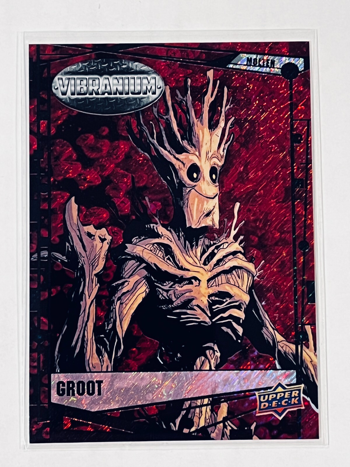 2015 Marvel Vibranium Molten #71 GROOT #283/299 Combo Ship Red Lava😍😍*