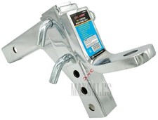 NEW 10" Chrome Adjustable Trailer Drop Hitch Ball Mount Heavy Duty 